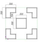 Етажерка "Зори"