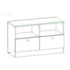 Малък модул - шкаф "Тренд"