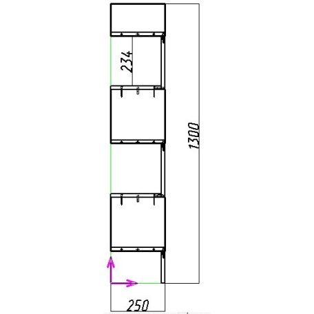 Етажерка "Зиг-Заг"